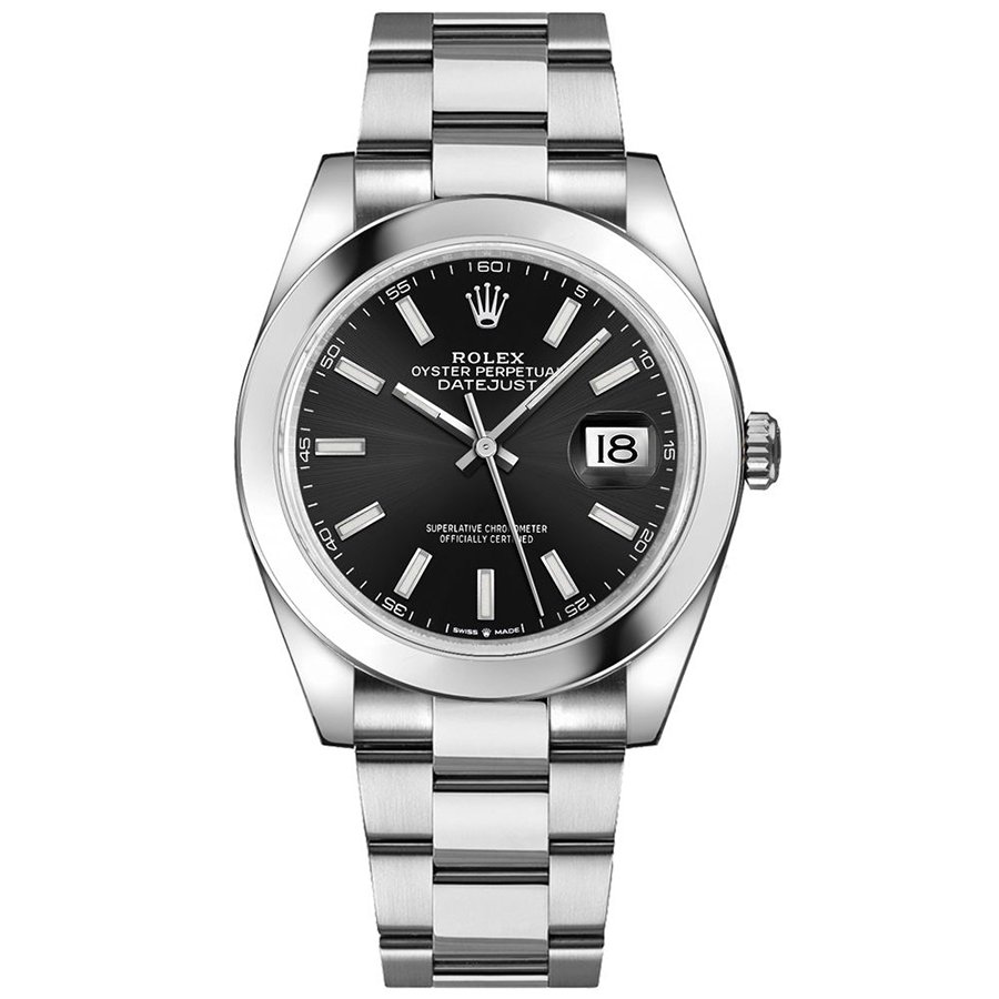 rolex steel black