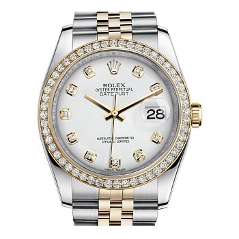 Rolex Datejust Lady Steel Yellow Gold 36mm 116243-White-Dial-Diamond-Jubilee 21651