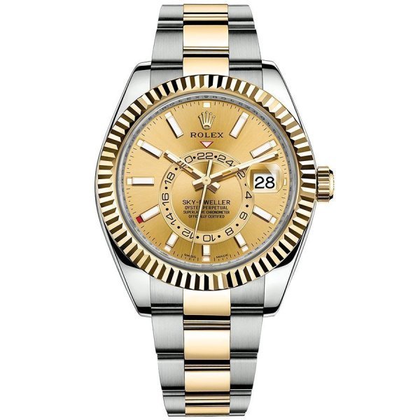 Rolex Sky-Dweller Yellow Rolesor 326933 Champagne