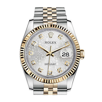 Rolex Datejust Lady Steel Yellow Gold 36mm 116233-Silver-Jubilee-Diamond-Jubilee 26990