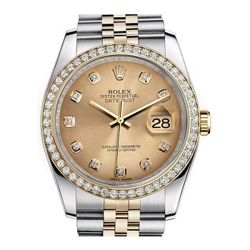 Rolex Datejust Lady Steel Yellow Gold 36mm 116243-Champagne-Dial-Diamond-Jubilee 21656