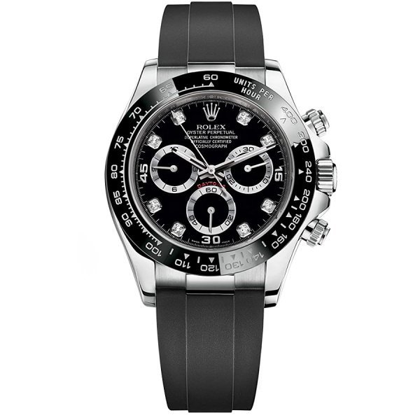 Rolex Daytona Black set with diamonds 116519LN