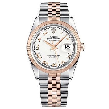 Rolex Datejust 36 white Roman dial Jubilee 116231