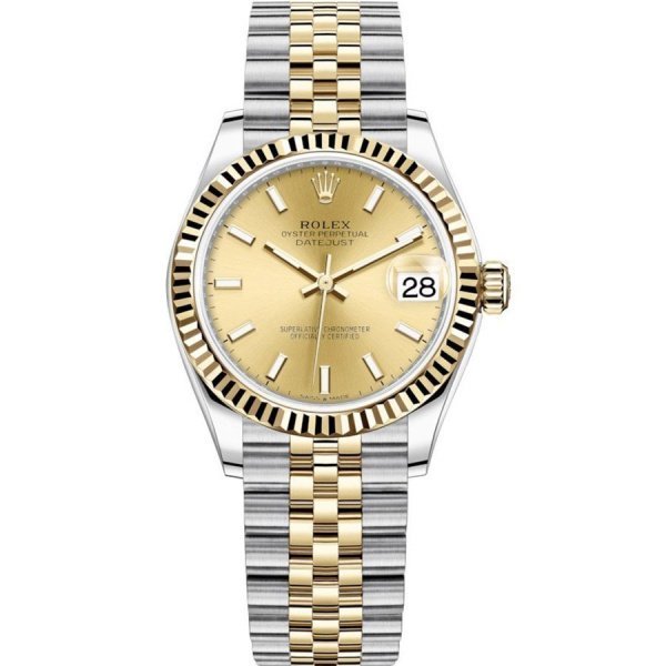 Rolex  Datejust 31 Yellow Rolesor Fluted Jubilee  278273-0014