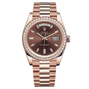 Rolex Day-Date II Chocolate set with diamonds 228345RBR