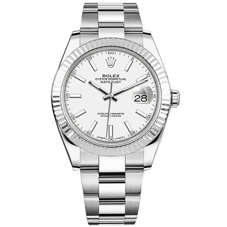 Rolex  Datejust 41 White Rolesor Oyster  126334 White Index
