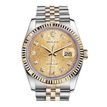 Rolex Datejust Lady Steel Yellow Gold 36mm 116233-Champagne-Jubilee-Diamond-Jubilee 27710