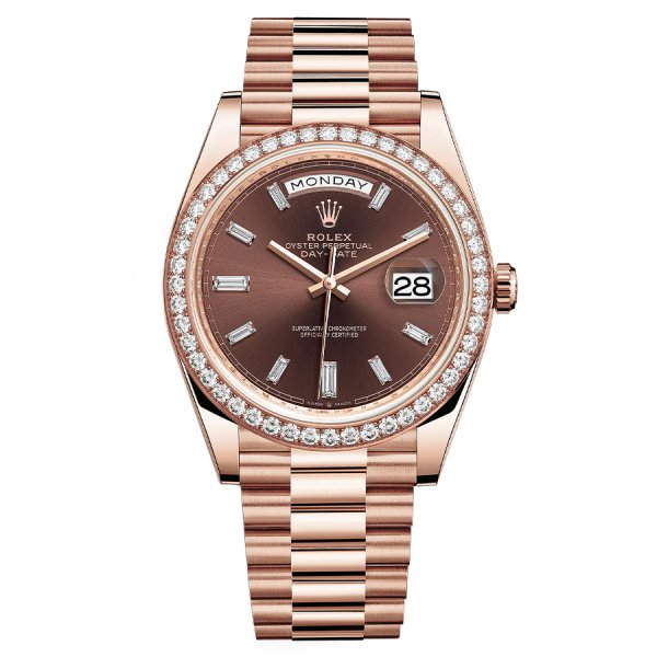 Rolex Day-Date II Chocolate set with diamonds 228345RBR