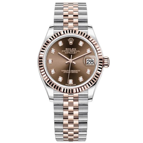 Rolex  Datejust 31 Everose Rolesor Fluted Jubilee  278271-0028