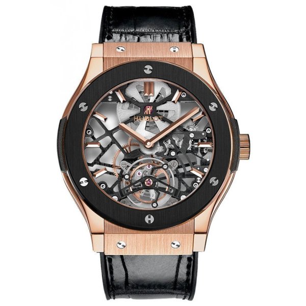 Hublot Classic Fusion Skeleton Tourbillon King Gold Ceramic